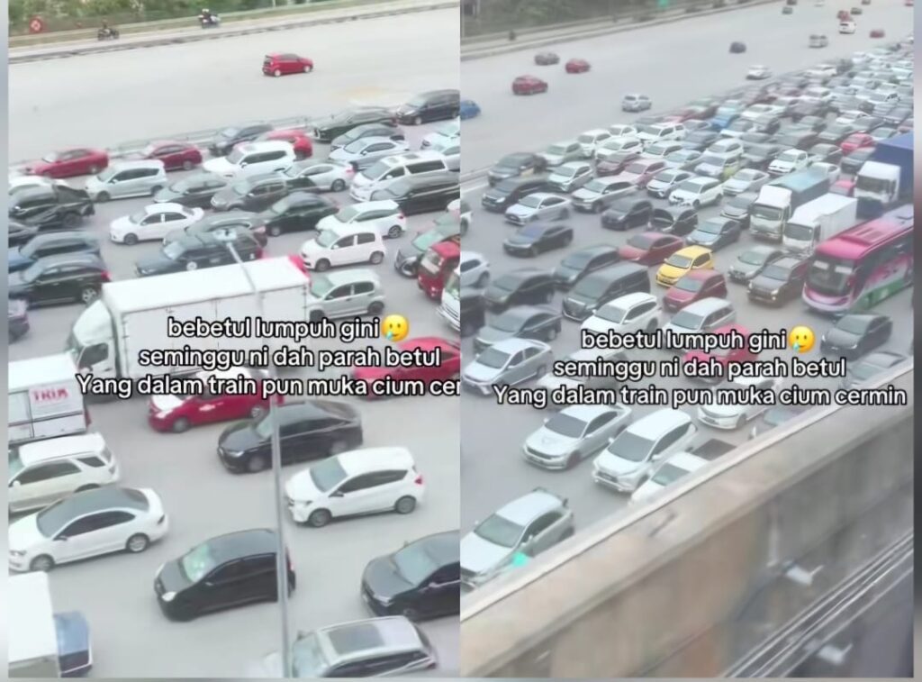 [VIDEO] ‘Bukan jalan raya je sesak, naik tren pun muka cium cermin’