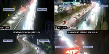 Hujan lebat, kemalangan punca trafik sesak di lebuh raya utama