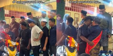 [VIDEO] Anak murid kelas ‘belakang’ hadiahkan motosikal buat cikgu kesayangan