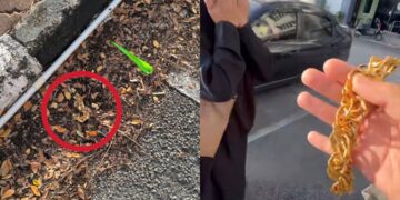 [VIDEO] Jumpa balik gelang emas 33 gram lepas 13 jam tercicir