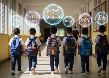 Enam tahun budak baru nak pegang pensel