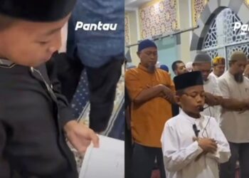 Budak jadi imam solat tarawih