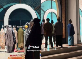 Penduduk solat tarawih 2 kiblat 