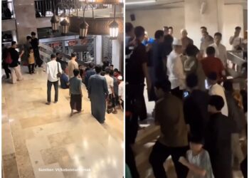 Jemaah beriktikaf, lelaki senyap-senyap curi telefon