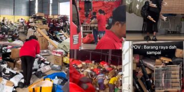 ‘Bawa bersabar ya, kami pun nak muntah tengok lautan parcel ni’