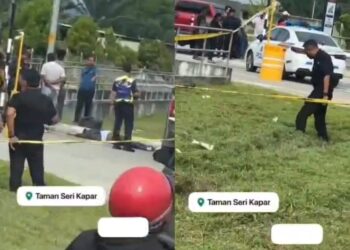 Dua penembak cedera dirempuh pacuan empat roda