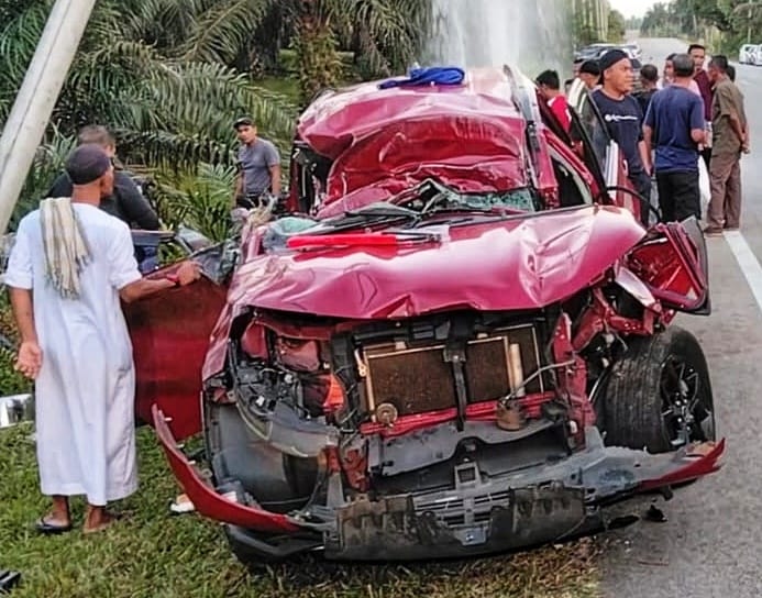 Ibu, anak maut, Perodua Aruz terbabas di Jerangau