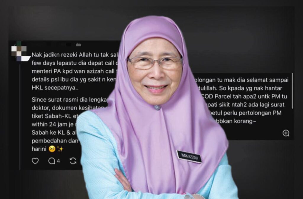 Rezeki tidak salah alamat, surat ‘disambut’ Dr. Wan Azizah