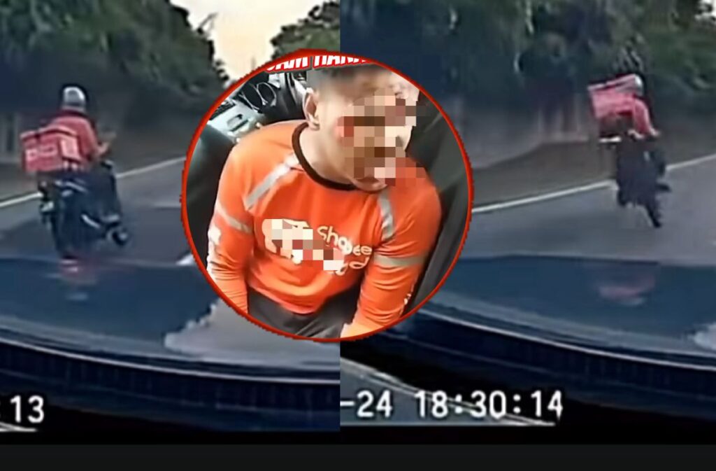 [VIDEO] ‘Rider’ cium jalan angkara turapan berbonggol