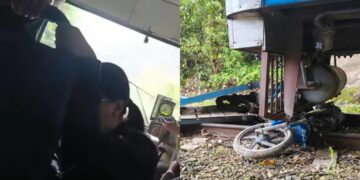 Penduduk mengucap beramai-ramai kereta api Tenom tiada brek