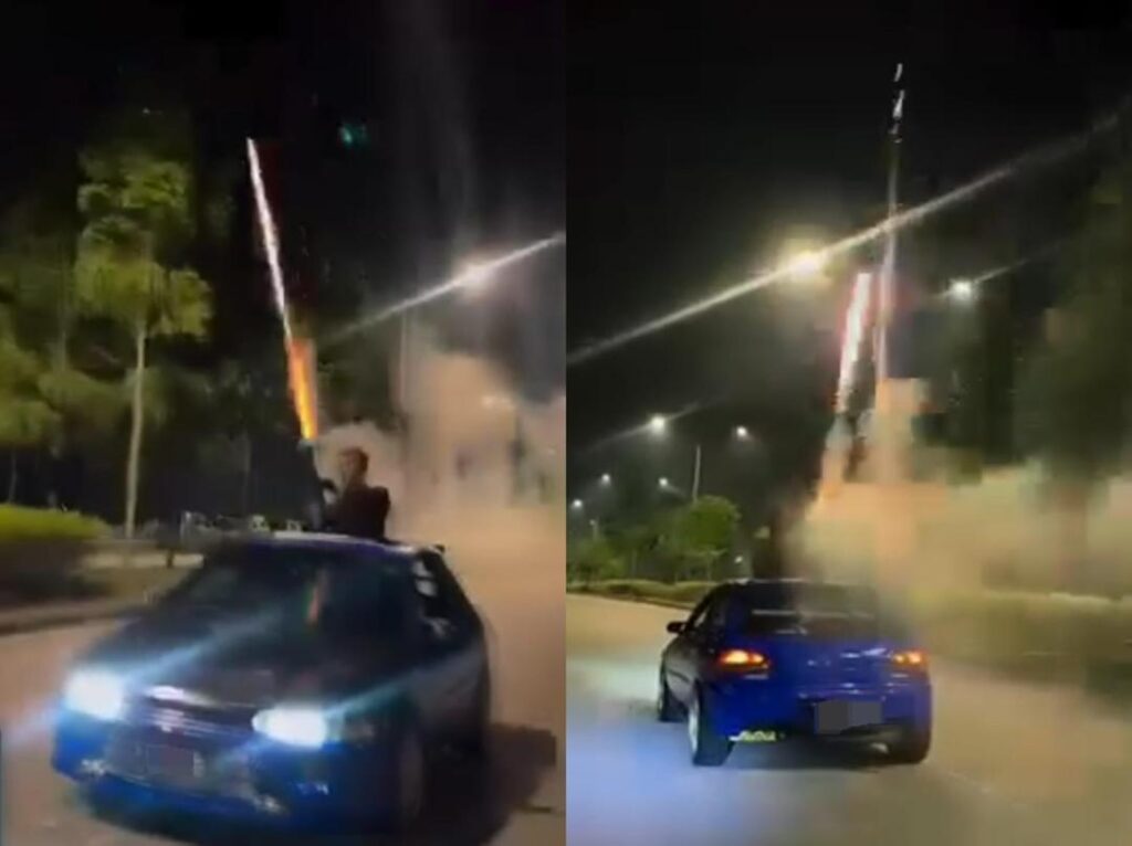 ‘Tembak’ mercun atas sunroof di Elmina, empat dicekup