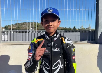 Moto4 Asia Cup: Qabil Irfan raih podium sulung di Buriram