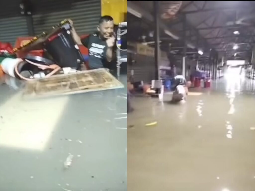 [VIDEO] ‘Port nasi lemak, sup padu di PJ naik air paras pinggang’