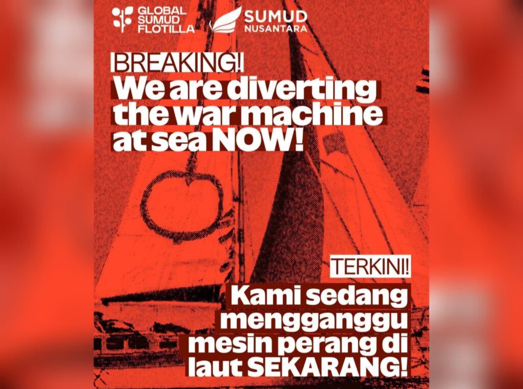 GSF ganggu kapal kargo bawa keperluan genosid penjajah