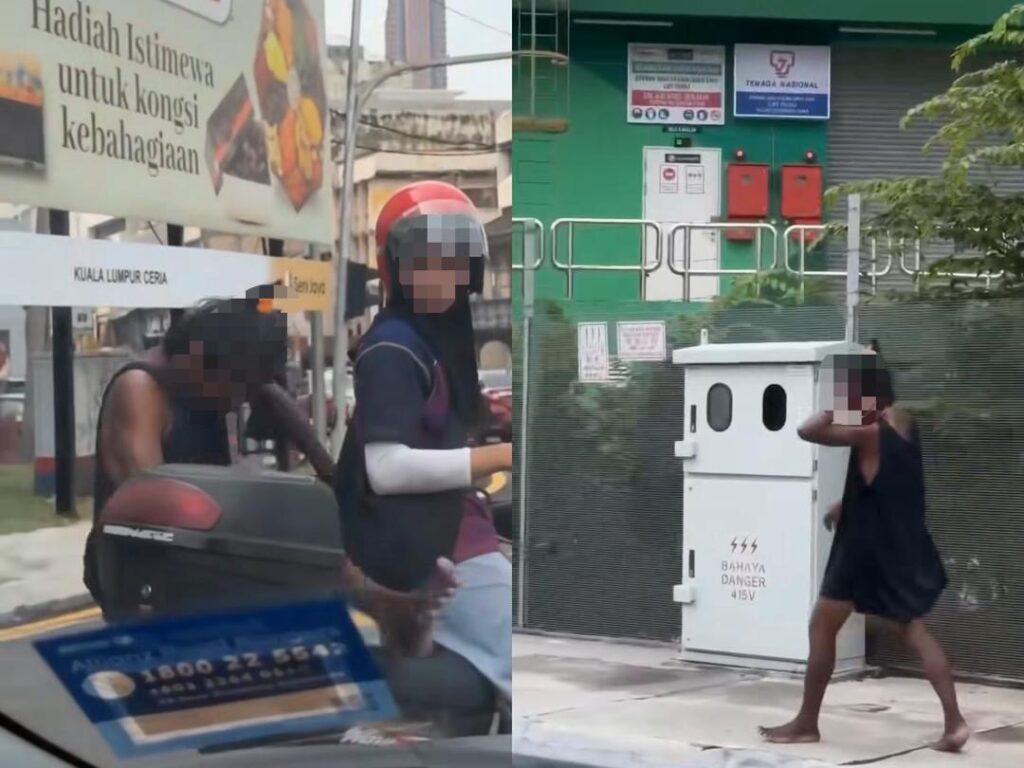 Wanita trauma diraba seorang lelaki atas motor