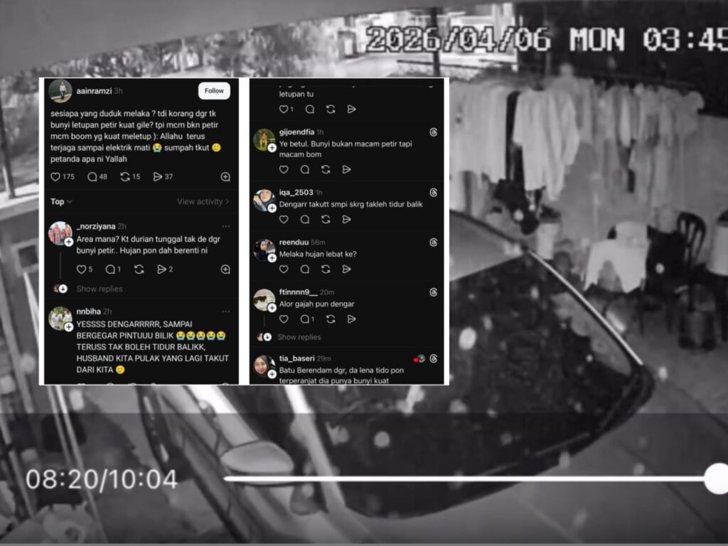 [VIDEO] Kecoh bunyi ‘bom’ di Melaka, MetMalaysia sahkan hanya guruh