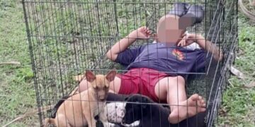 Budak 9 tahun diletak dalam sangkar diselamatkan