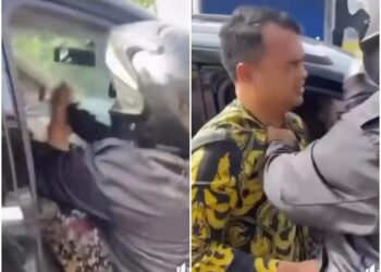 Wanita nekad langgar kereta skandal suami