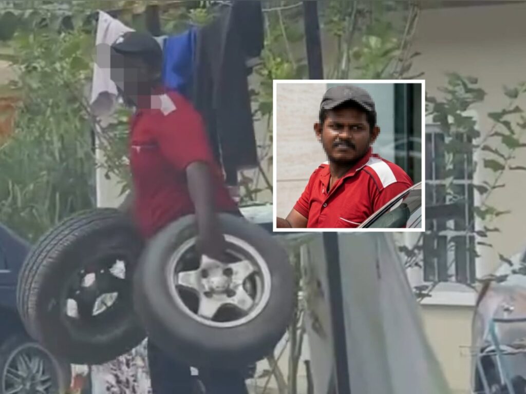 [VIDEO] Lelaki diburu kebas rim van depan rumah