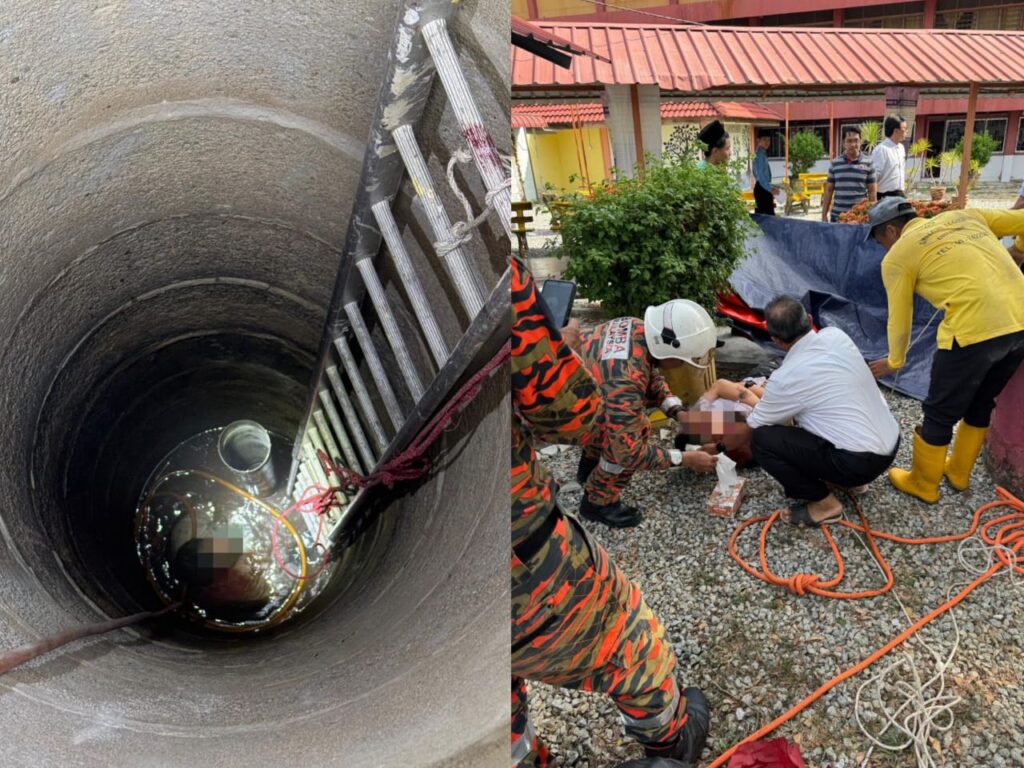 Pelajar sekolah agama berzikir hampir sejam lepas jatuh perigi