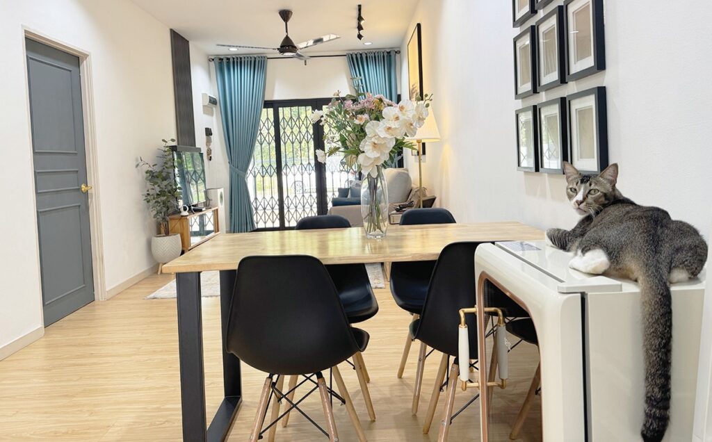 Seri ruang memanjang kediaman ‘cat’s parents’