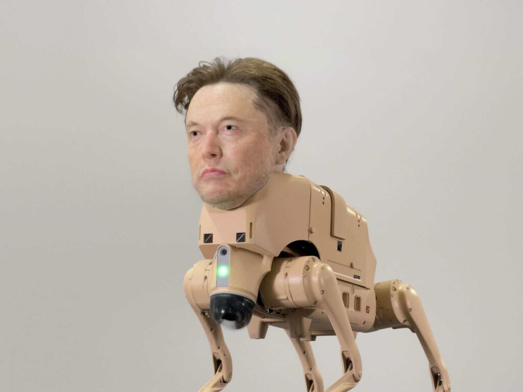 Robot 4 kaki wajah Elon Musk cetus kontroversi