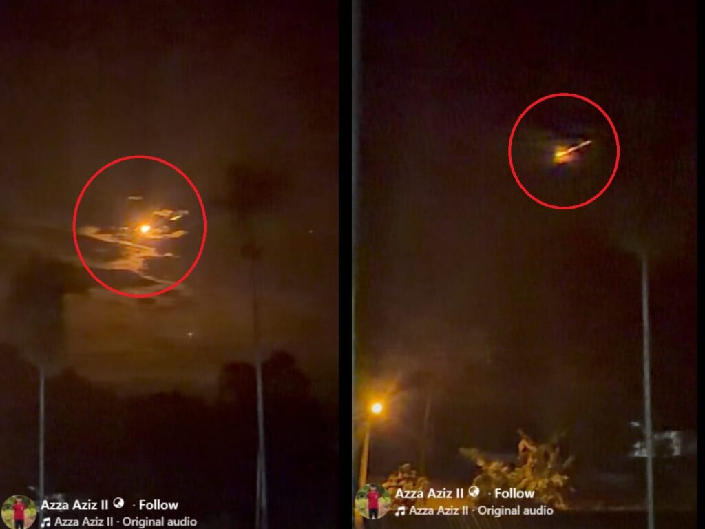 [VIDEO] Objek disyaki serpihan angkasa dikesan di ruang udara Sarawak