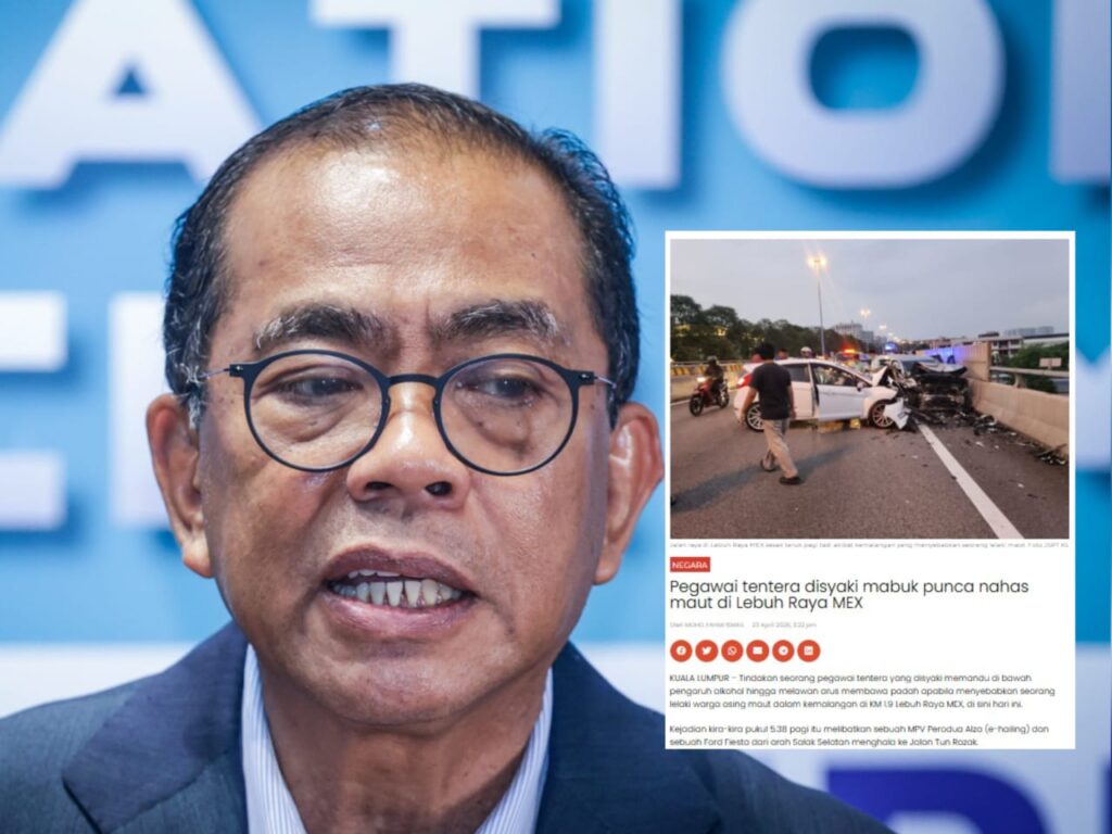 Nahas pegawai tentera mabuk: Mindef serah siasatan kepada PDRM