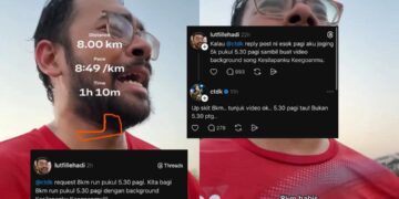 [VIDEO] Demi TokTi , lelaki sahut cabaran lari 8km