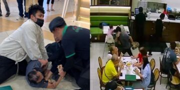 [VIDEO] Tengah makan beg pelanggan kena ragut….