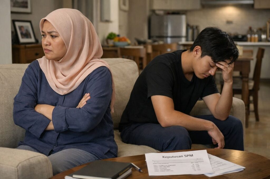 Sudah 3 hari tak bertegur, kecewa anak tiada A SPM