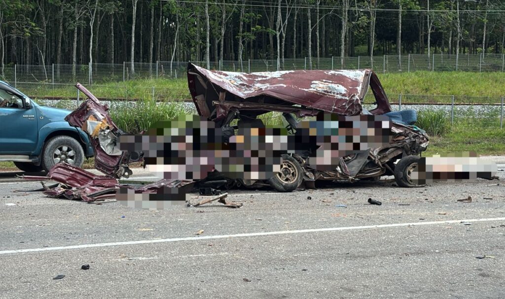 Nahas 3 maut: Pemandu treler rempuh van positif syabu