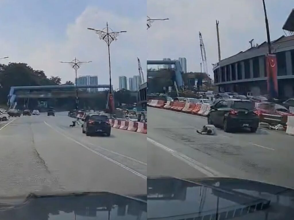 [VIDEO] ‘Sengaja lompat depan kereta ke?’