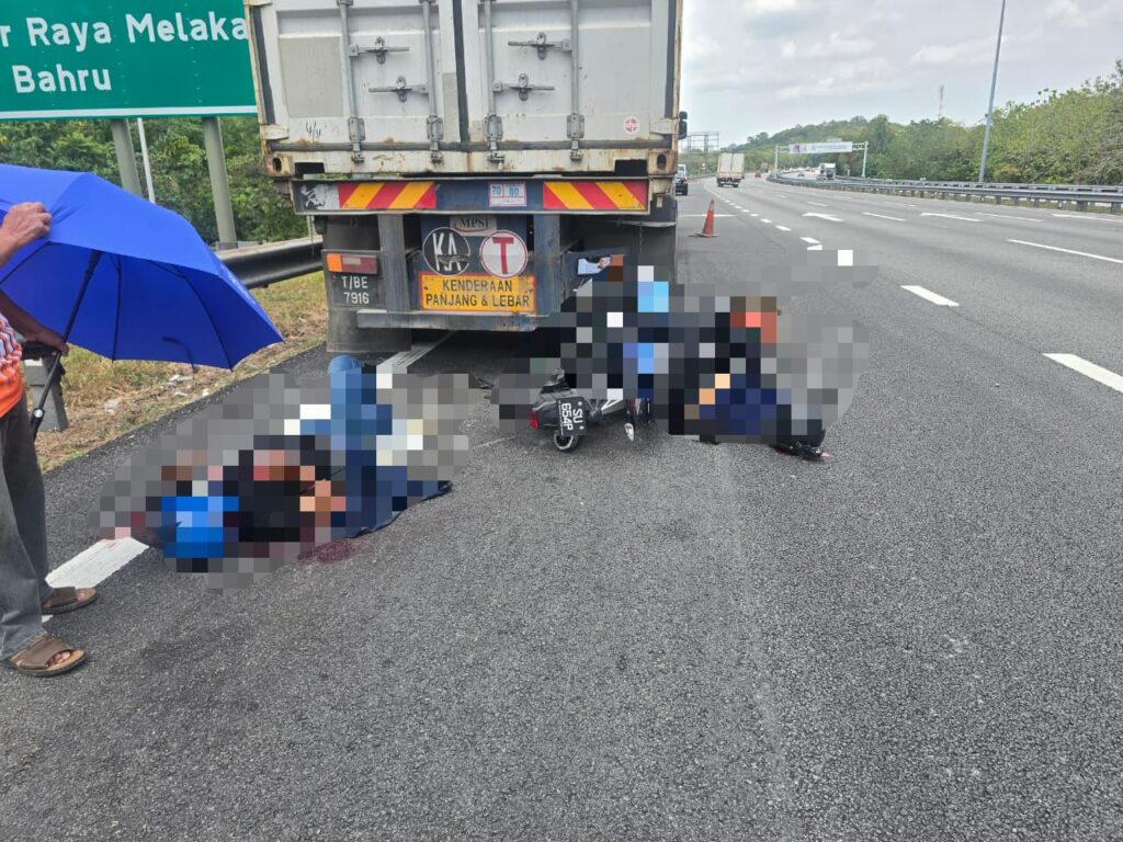 Rakan maut, adik cedera nahas selepas hantar kasut abang