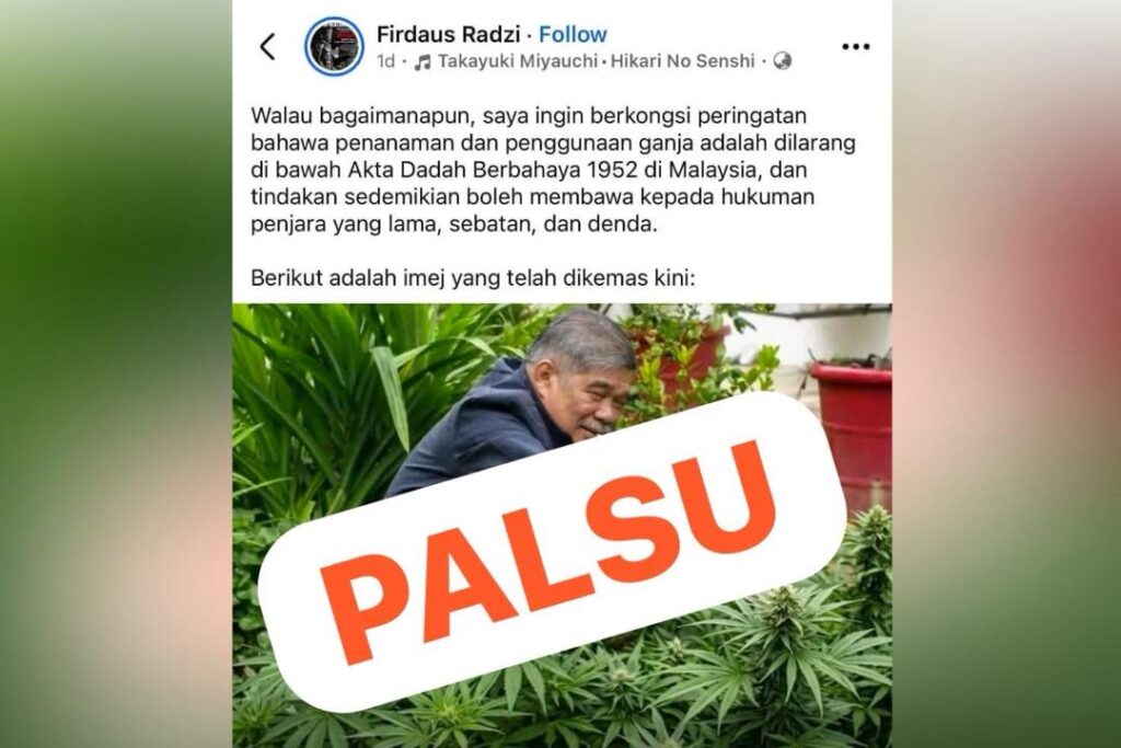 Galak penjawat awam tanam ganja adalah fitnah