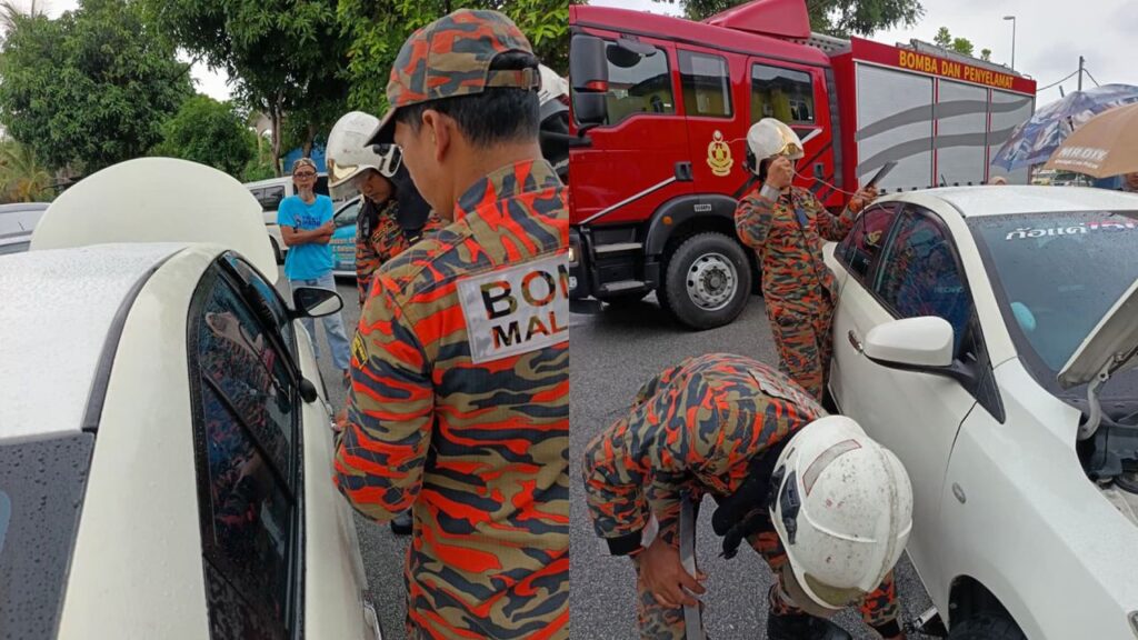 Kanak-kanak 1 tahun terkunci dalam kereta