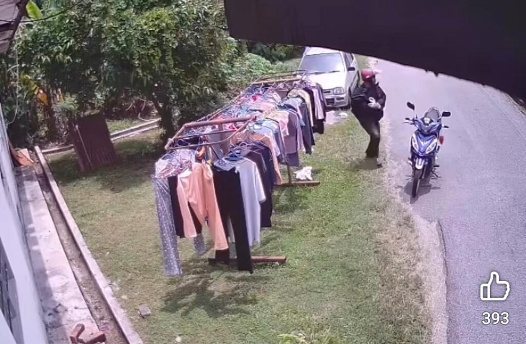 Lelaki curi pakaian dalam wanita di ampaian