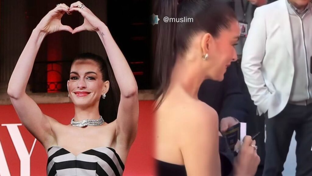 Anne Hathaway terharu terima al-Quran daripada peminat