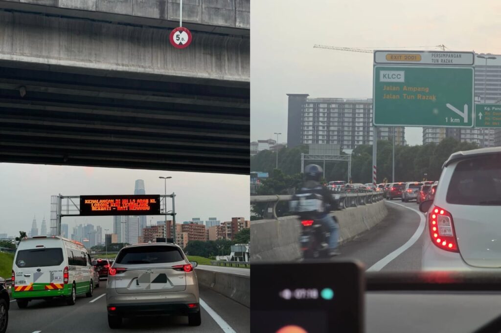 MEX sesak teruk 4 kilometer akibat kemalangan