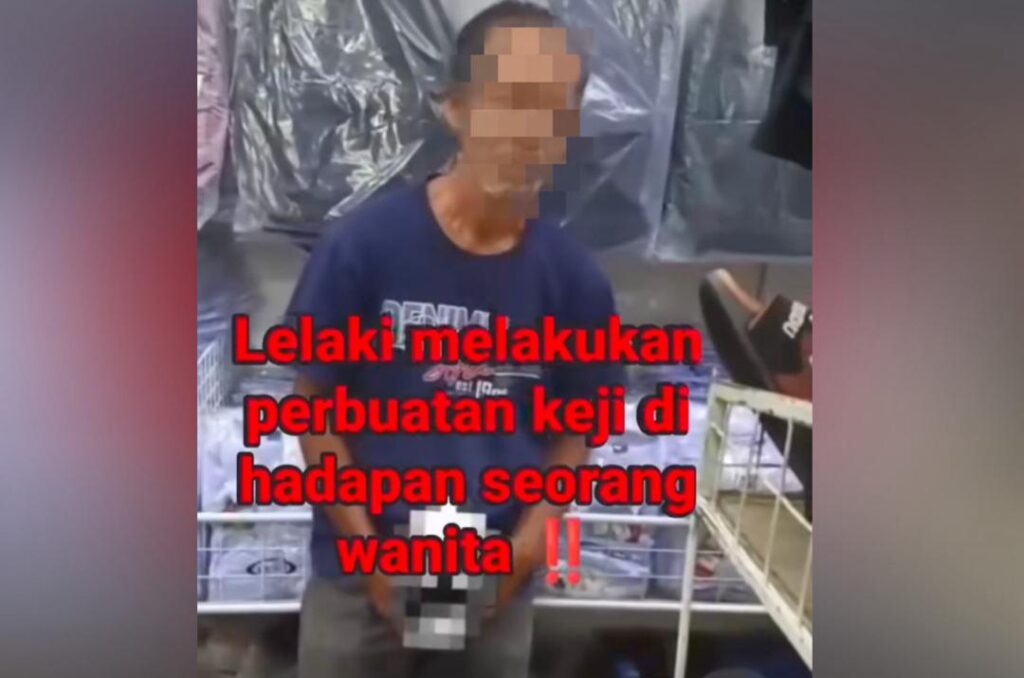Polis tahan lelaki pegang, tunjuk kemaluan depan wanita