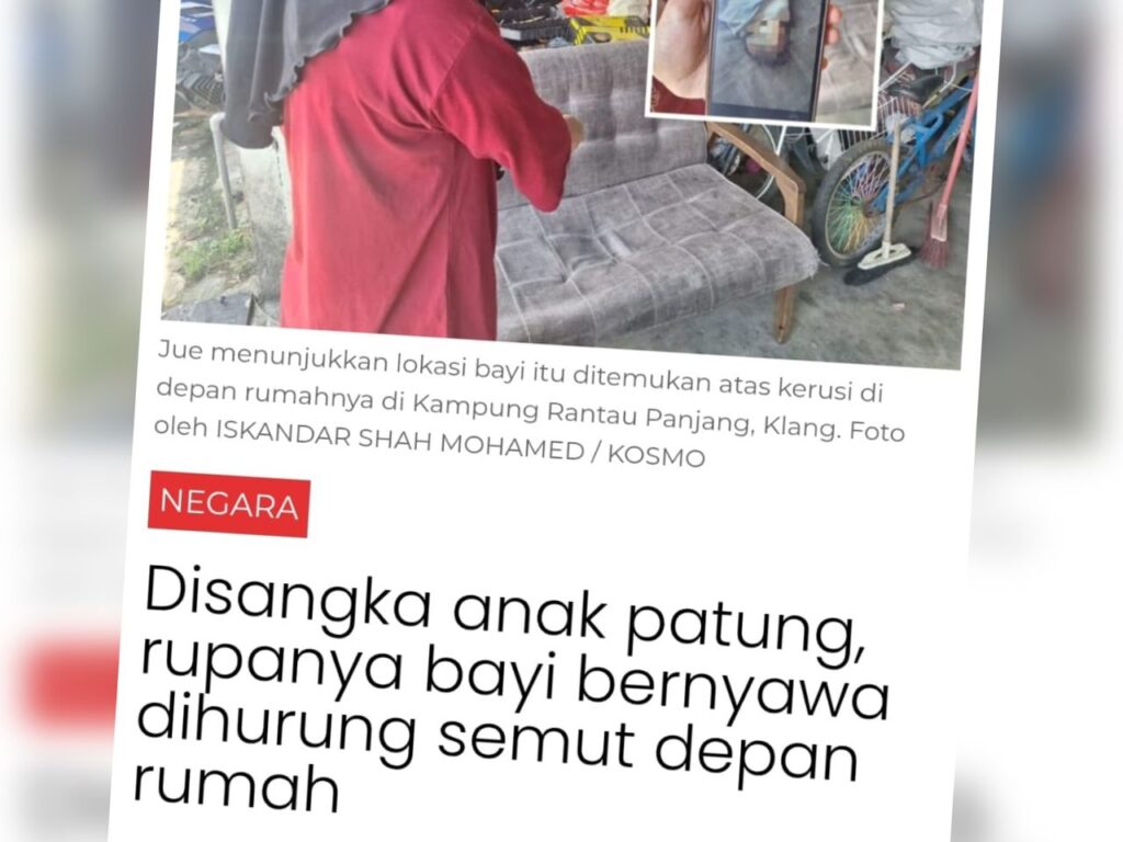 Bekas guru tadika didenda RM1,500 buang bayi lelaki