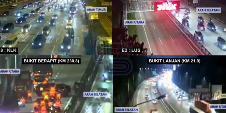 Gelombang cuti, trafik di lebuh raya mula padat