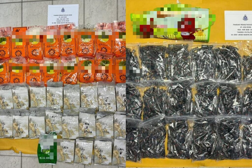 Sindiket dadah RM8.6 juta tumpas, 2 ‘runner’ dicekup