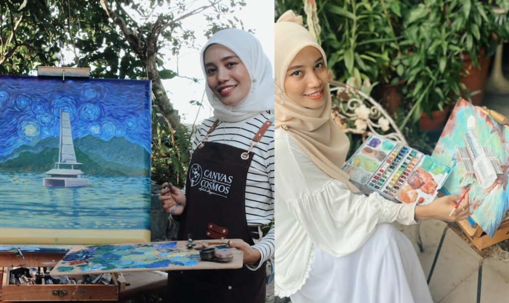 Membesar di Kuala Krai dorong Nurul Syahirah jadi pelukis angkasa