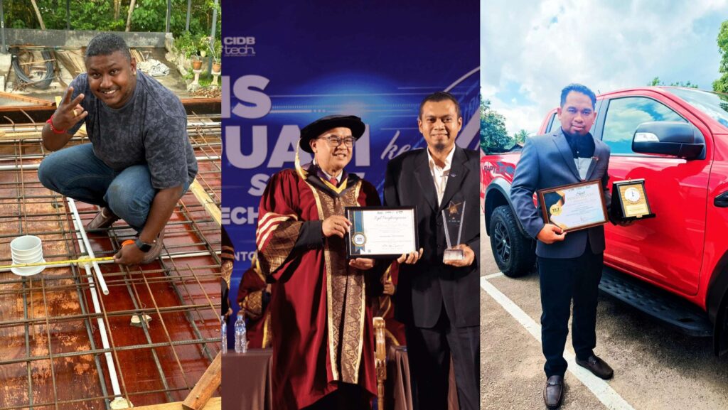 Kisah kejayaan 3 alumni TVET Pembinaan CIDB