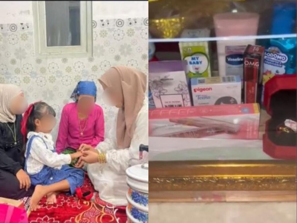 Budak bawah umur bertunang, dapat hantaran keperluan bayi