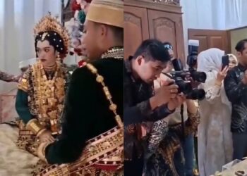 Wanita larang pengantin lelaki kucup dahi isteri