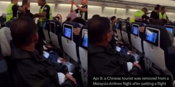 [VIDEO] Pelancong didakwa ‘sentuh’ pramugari, diturunkan dari pesawat