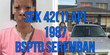 Wanita lawan arus di Seremban ditahan