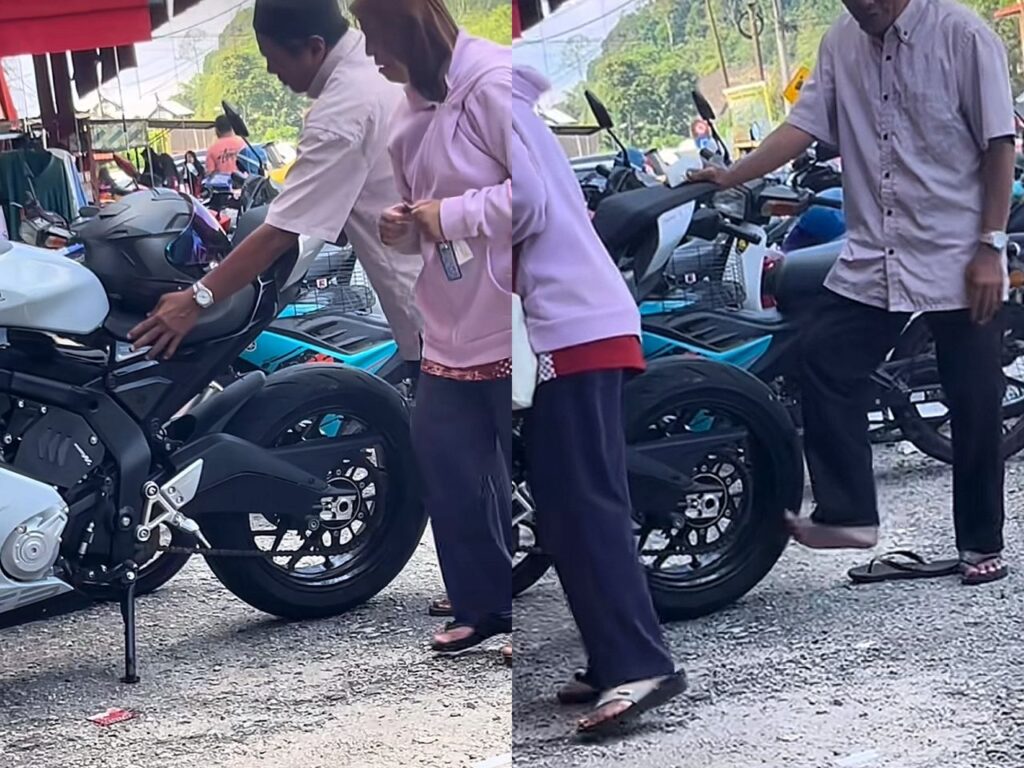 [VIDEO] ‘Pak cik cacat penglihatan teruja sentuh ‘superbike’